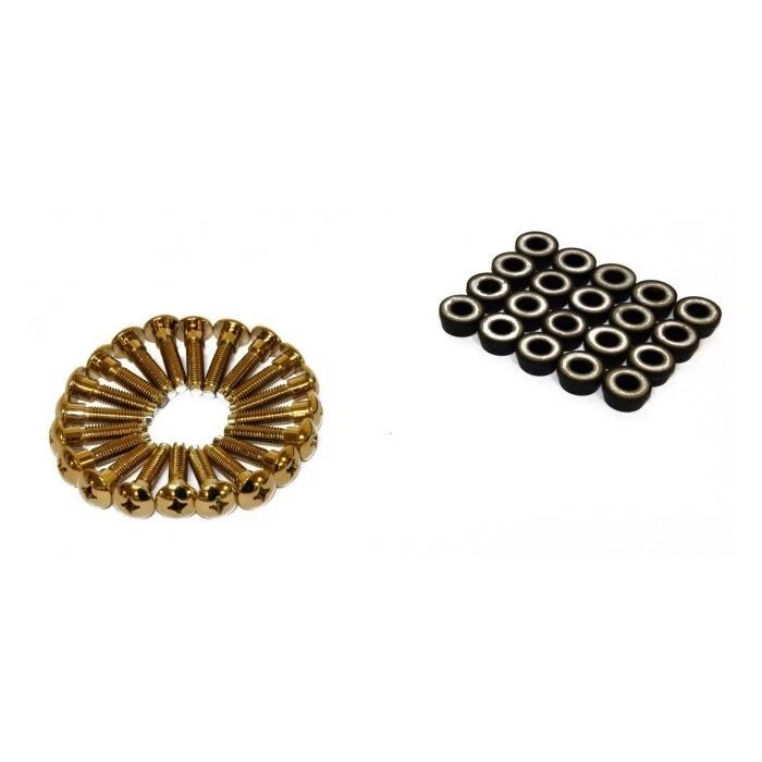 GOLD Rocker Cover Bolts With Washers Skyline RB20 RB25 RB26 Gold - Image 1 of 2