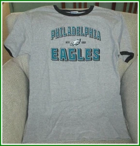 Philadelphia Eagles Reebok Boy's Gray T- Shirt-X-Large 18/20 - Picture 1 of 2