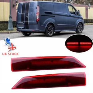 Red High Mount 3rd Brake Light For Ford Transit Tourneo Custom Barn Door 2012-21 - Picture 1 of 12