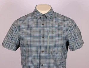 Fjällräven Herren Medium Kurzarm Hemd - Grün Blau Weiß Multi Kariert - Bild 1 von 11