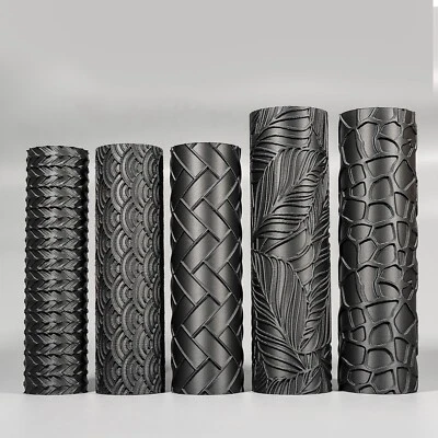 1PCS Polymer Clay Texture Roller Polymer Clay Earring Maker Roller for Creating - image 1 of 4