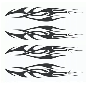 Tribal Flame Decal Tribal Vinyl Sticker Hot Rod Car Truck Motorcycle Tank - Picture 1 of 1