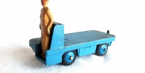 VINTAGE DINKY BLUE B.E.V. ELECTRIC TRUCK WITH FIGURE - Picture 1 of 5