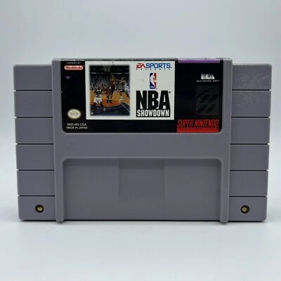 SNES NBA Showdown Authentic Super Nintendo EA Sports 1993 Tested & Working - Image 1 of 4
