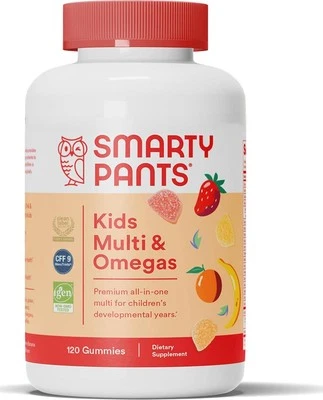 SmartyPants Kids Multivitamin Gummies: Omega 3 Fish Oil (EPA/DHA), Vitamin D3, K - Imagem 1 de 4