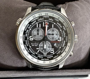 Citizen AT0361-06E Eco Drive Men's Chronograph Watch Boxed - Picture 1 of 11