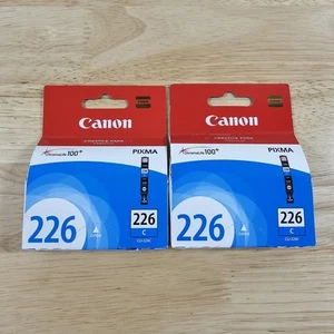 2 Genuine Canon Cyan Ink Tank CLI-226C Pixma SEALED - Picture 1 of 3
