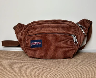 Jansport Brown Corduroy Fifth Avenue FX Fanny Pack Waist Belt Bag - Image 1 of 4