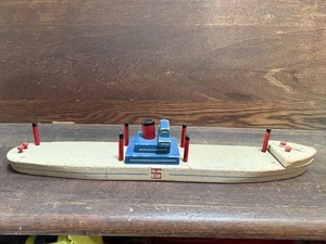 Seaver Toy Co. 50er Jahre Frachtschiff, Holzspielzeugboot - Bild 1 von 6