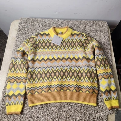 Andrew Marc Multicolor Fair Isle Cuello Redondo Tejido Suéter Talla Mediana Pullover Nuevo con Etiquetas Foto 1 de 4
