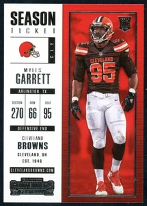 Biglietto Stagione 2017 Panini Contenders Myles Garrett #44 Rookie RC Browns - Foto 1 di 2