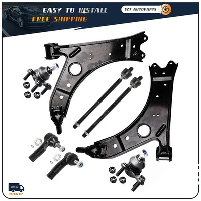 Front Lower Control Arms Sway Bars Tie Rods Kit For Volkswagen Jetta 2006 - 2014 - Image 1 of 4