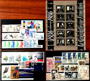 TIMBRE DE FRANCE:ANNÉE COMPLÉTE 1986 NEUF XX - Picture 1 of 1