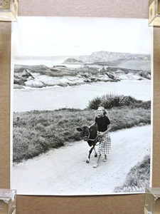 Ann Todd walking with her calf original candid photo 1947 The Paradine Case - Bild 1 von 2