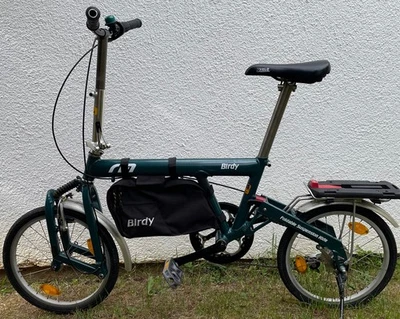 Riese und Müller Faltrad Birdy grün, 7-Gang Nabenschaltung mit kleiner Tasche - Bild 1 von 3