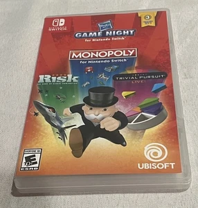 Hasbro Game Night: Risk, Monopoly and Trivial Pursuit (Nintendo Switch, 2018) - Picture 1 of 2