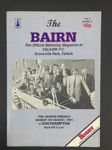 Falkirk V Southampton 1991/92 04-08-1991 amigable con la pretemporada - Imagen 1 de 1