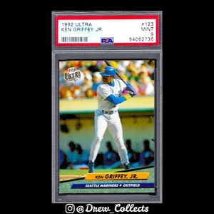 1992 Ultra Ken Griffey Jr. Seattle Mariners PSA 9 - Foto 1 di 2