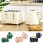 1.7L 3000W Fast Boil Kettle & 4 Slice Toaster Set w/ 7 Browning Controls