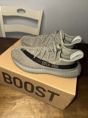 Pre Owned adidas Yeezy Boost 350 V2 Kids Granite HQ2062 Youth Size 3Y - Image 1 of 4