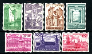 1962 BELGIO - CAPOLAVORI D'ARCHITETTURA 7v. - NUOVI - LOTTO/25044 - Foto 1 di 1