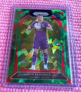 /49 GREEN CRACKED ICE - AARON  RAMSDALE - 2020/21 PANINI PRIZM -SHEFFIELD UNITED