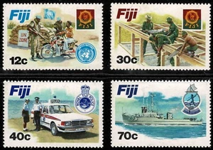 Fiji 1982 Disciplined Forces - Complete Set Of Four Stamps - MUH - Picture 1 of 1