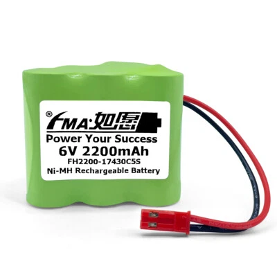 FMA 6V 1200mAh 2200mAh Ni-MH Rechargeable Battery for ES 7008 Power Toys - Image 1 of 4