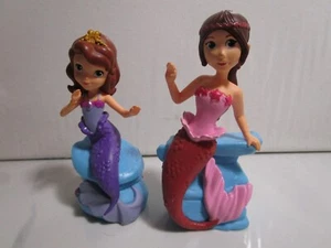 mermaid pvc animated toy lot - Picture 1 of 2