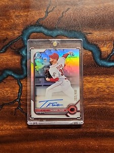 2022 Bowman Chrome Thomas Farr on card autograph #499 