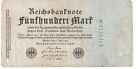 1922 Germany 500 Reichsbanknote - P# 74 - Fine - # 23970