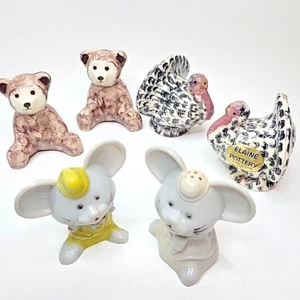 Elaine Truthähne, Bären, anthropomorphe Mäuse Set Salz & Pfefferstreuer Sets x3 - Bild 1 von 13