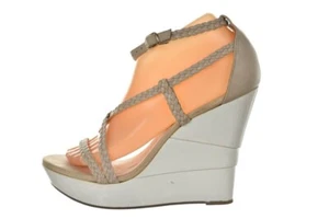 Sandalias de cuña Diane Von Furstenberg para mujer talla 7,5 beige con plataforma con tiras - Imagen 1 de 6