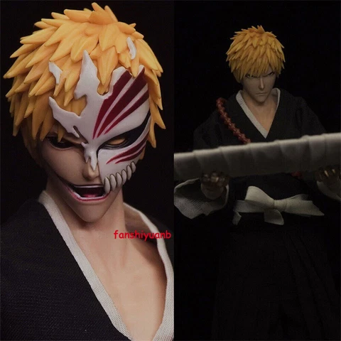 GAMETOYS Kurosaki Ichigo BLEACH 1/6 Action Figure 2 Bodies + 2 Heads Accessories Cover
