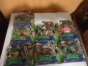 Lot Of 7 TMNT Rise Of The Teenage Mutant Ninja Turtles Figures