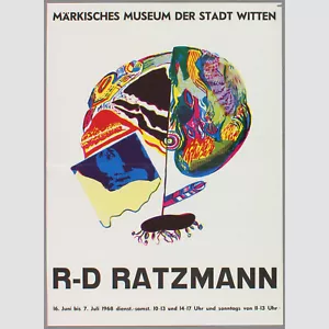 R-D Ratzmann - Märkisches Museum der Stadt Witten 1968, frühe Pop-Art - Bild 1 von 1