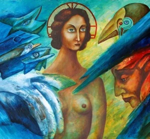 Painting Original OIL canvas Modern contemporary art surrealism by Pronkin 2021 - Picture 1 of 10
