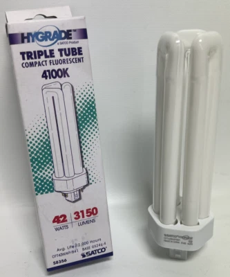 SATCO/NUVO HyGrade 42W Pin-Based Compact Fluorescent 4100K 82 CRI GX24Q-4 4-Pin  - Image 1 of 4