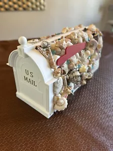 Seashell Mailbox Beach Ocean Lake Cottage Summer Home Custom Mailbox - Picture 1 of 10