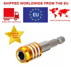 Quick Release 60mm Magnetic Screwdriver Bit Holder 1/4" Hex Shank  - Picture 1 of 10