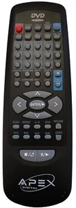 Genuine Apex Digital AD-600A DVD Player Remote Control New Old Stock Rare - Picture 1 of 1