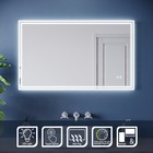 Illuminated LED Bathroom Mirror Touch Sensor/3 Color Light/Demister Wall Mounted