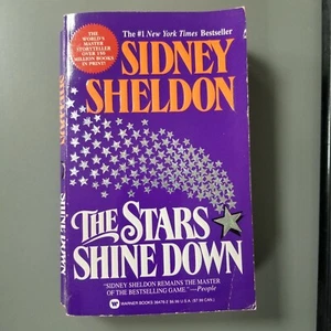 Paperback Novel Sidney Sheldon The Stars Shine Down Warner Books Lara Cameron - Picture 1 of 3