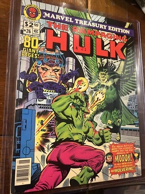 Marvel Treasury Edition #26 1980 The Rampaging Hulk - tamaño jumbo bonito alta calidad Foto 1 de 4