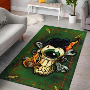 Felpudo Eyeball Rat Fink Hot Rod, alfombra divertida para sala de estar, dormitorio - Imagen 1 de 5