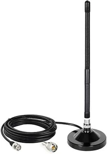 CB Antenna 27MHz Magnetic Antenna BNC & PL-259 Adapter for Cobra Midland Uniden - Picture 1 of 12