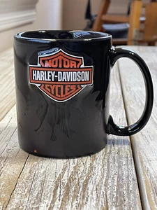 Tazza da caffè Harley Davidson cresta fiamme nere - Foto 1 di 10