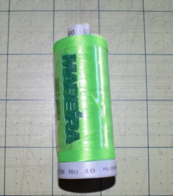 MADEIRA POLYESTER   NEON # 40   1000M  NEW  SEALED SPOOL - Image 1 of 3