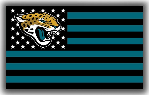 Jacksonville Jaguars Star & Strip Football Flag  90x150cm 3x5ft Best  Banner Cover