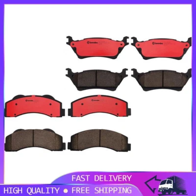 Juego de pastillas de freno de disco delanteras traseras Brembo 2 piezas para Ford F-150 2012-2018 _PG Foto 1 de 4